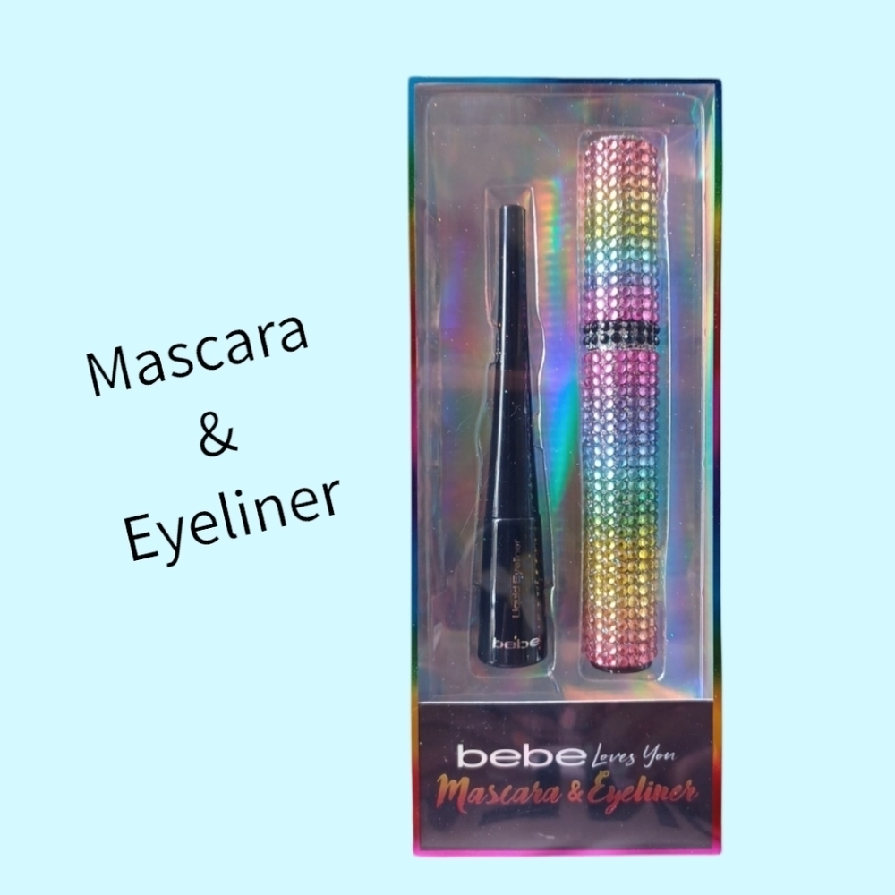 NWT BEBE Black Mascara & Eyeliner Set